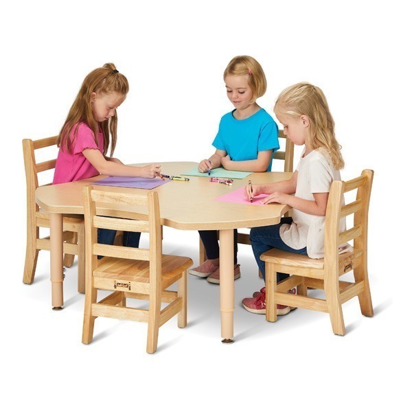 Jonti-Craft Wood Table and Chairs