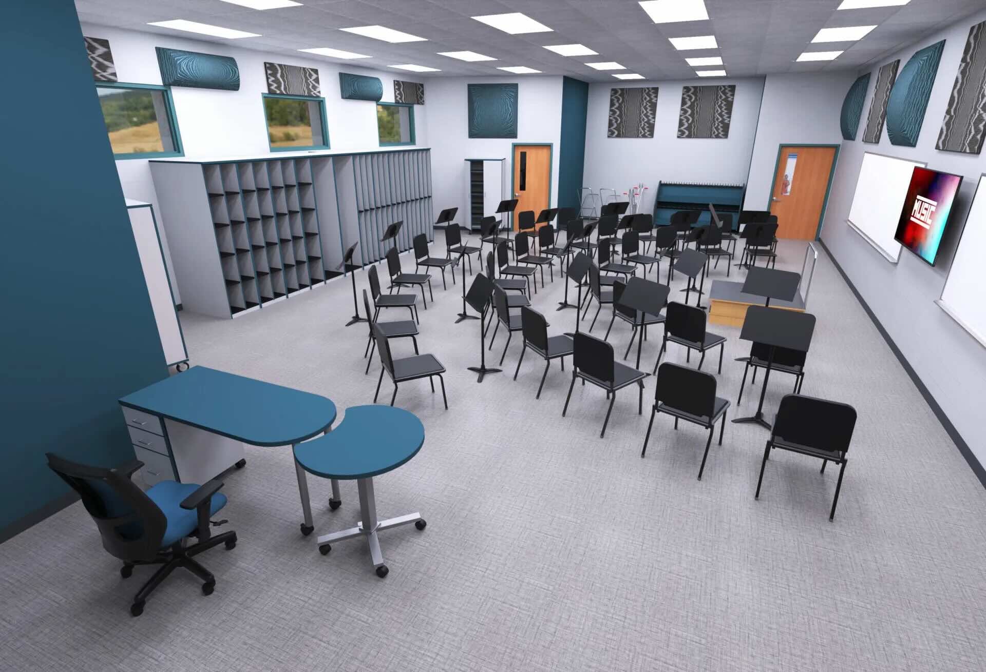 Corcoran USD Classroom with VS America Furniture