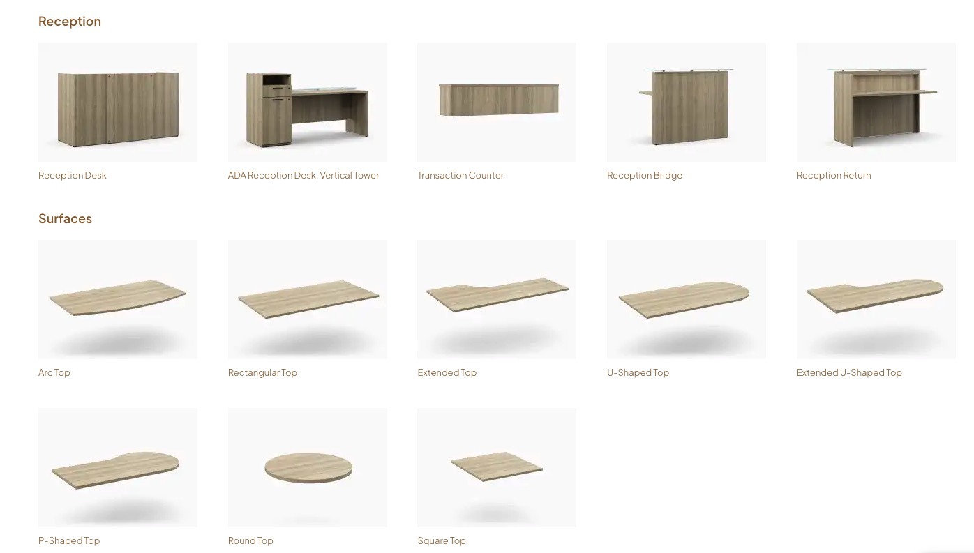 Reception and Worksurfaces