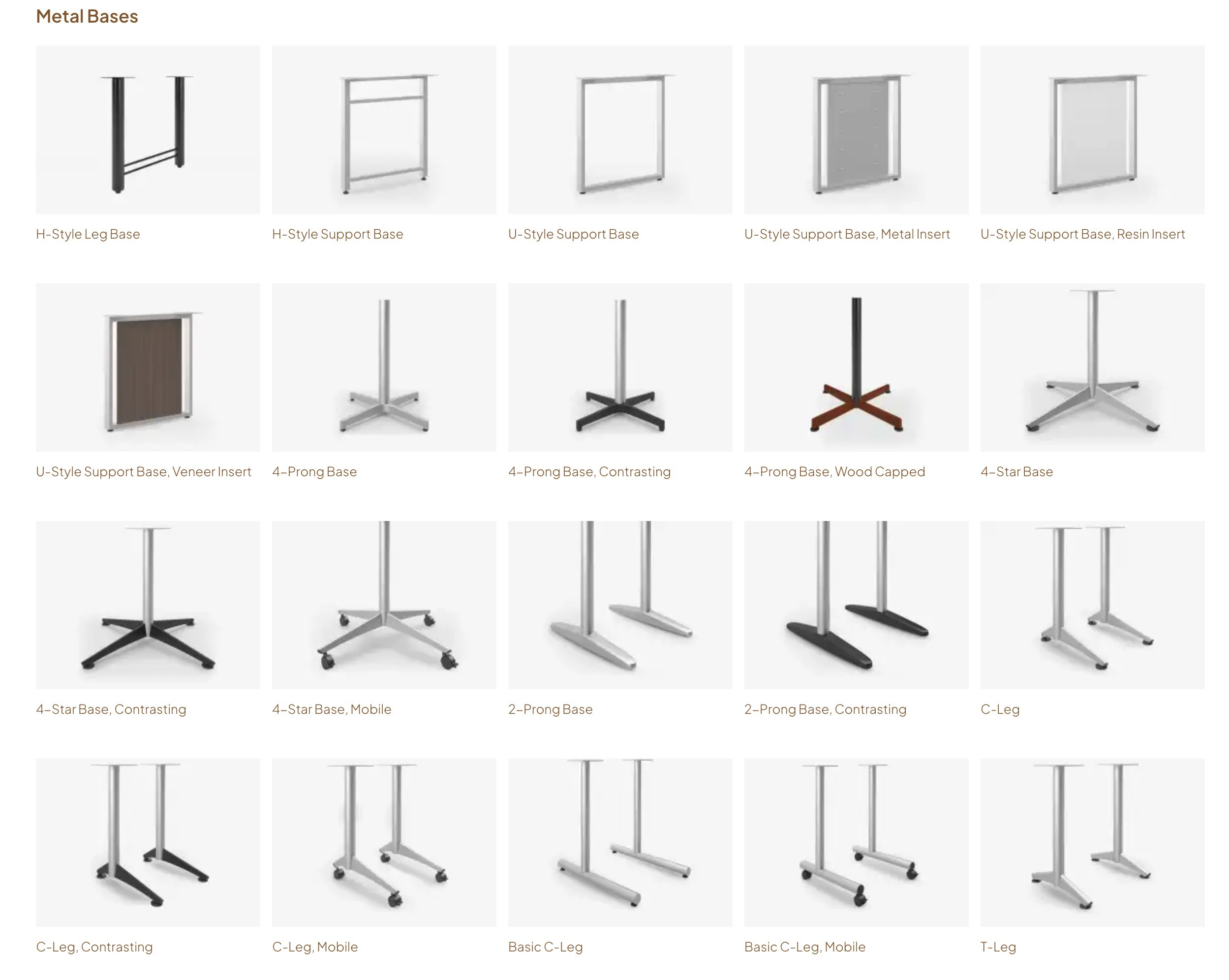 Universal Metal Legs