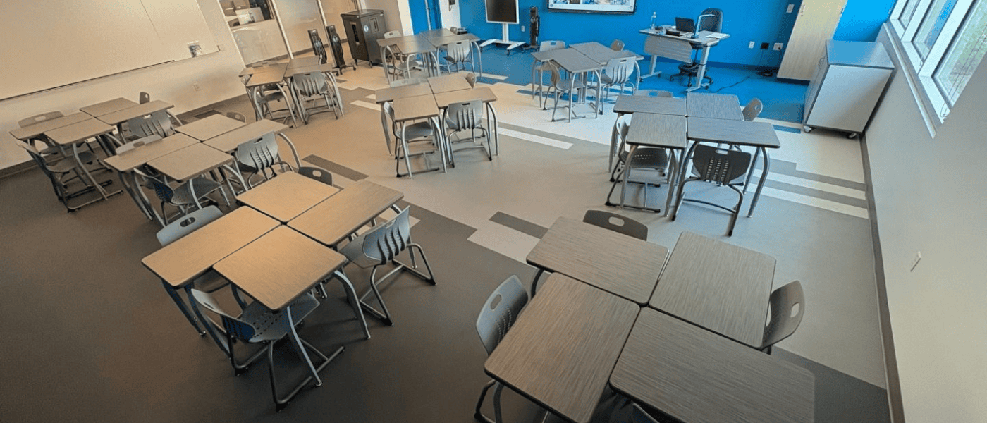 Plymouth Header VS Lite Table Stacking Desk with Dean Smith