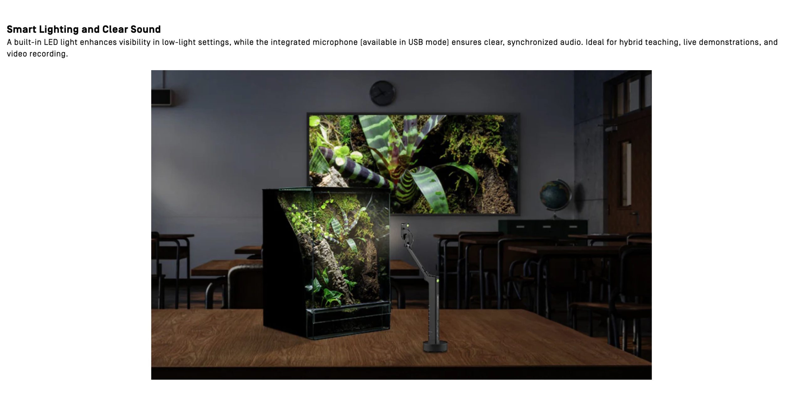 IPEVO VZX Ultra in low light