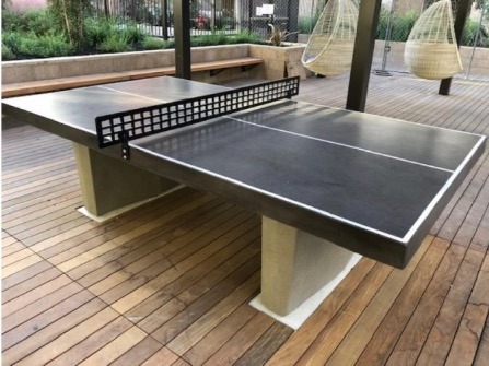 Outdoor Creations - Concrete Table Tennis WB Sconnie Cantilever Chair