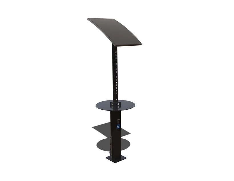 Superior Amenities Solar Charging Poles WB Sconnie Cantilever Chair