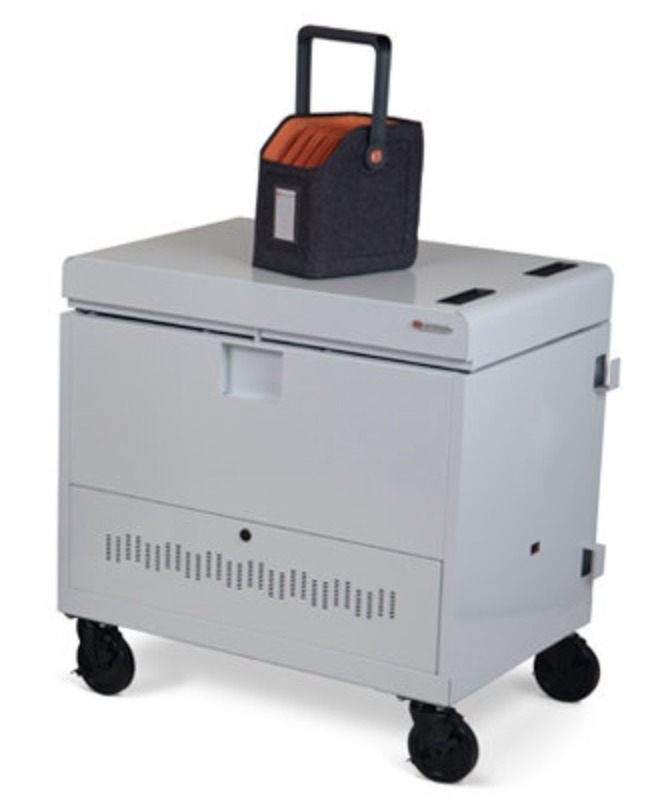 Bretford Toploader White with Caddy