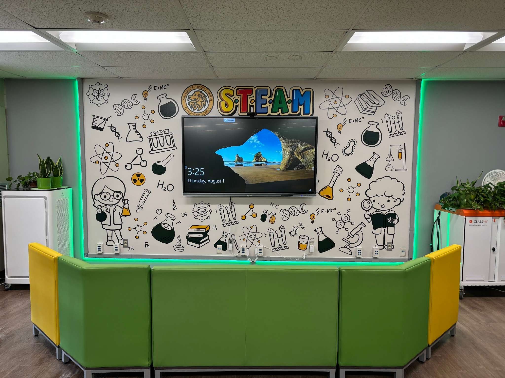 STEAM Lab - After with new soft furniture Tables and Chairs