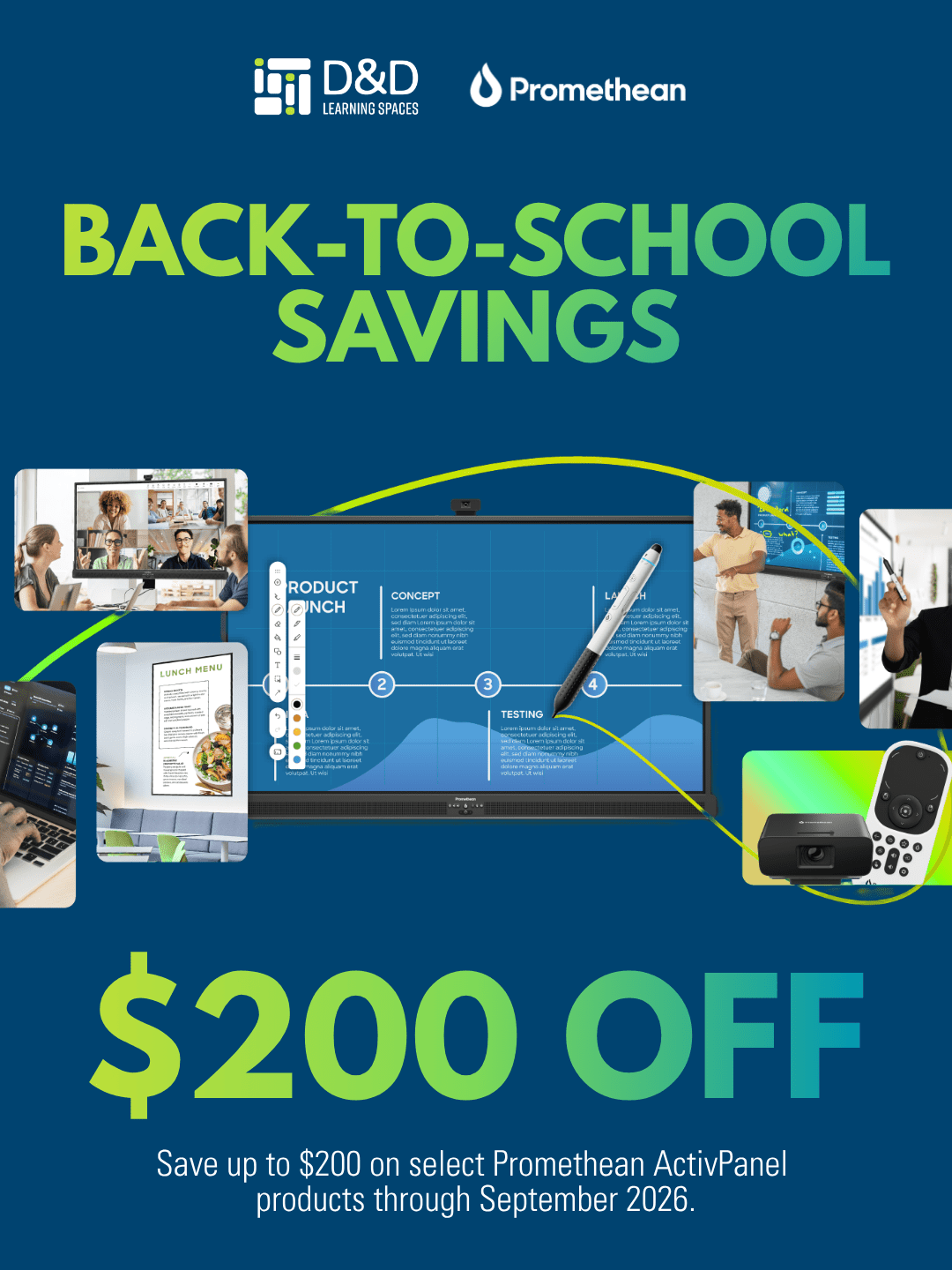 Contact D&D Learning Spaces for further details (800) 453-4195