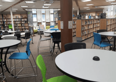 Library Tables, Shelving, Chairs