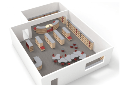 Library Floor Plan Rendering