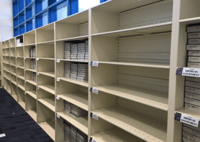 Before Installation - Metal Library Shelving