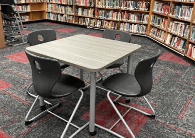 Library Tables, Shelving and Chairs