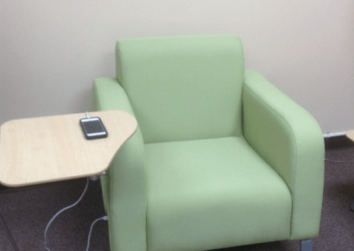 Conference Room Powered Soft Seating with Tablet Arm